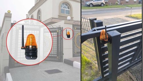 Lampa sygnalizacyjna LED z anteną do bramy odpowiednik FAAC, NICE, CAME na Arena.pl