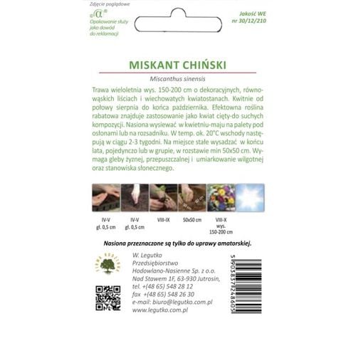 Nasiona, Miskant chiński 0,05g na Arena.pl