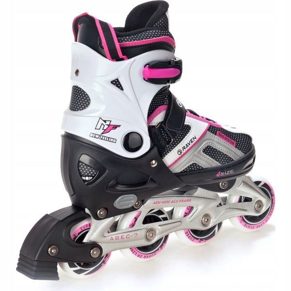 Rolki Regulowane RAVEN Pulse Black/Pink 40-43 zdjęcie 3