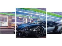 80X40CM ZEGAR MATOWO CZARNY AVENTADOR BEN OBRAZ