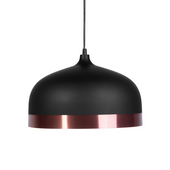 Lampa wisząca metalowa czarno-miedziana PARINA