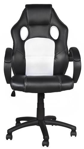 Fotel biurowy sportowy basic - biały na Arena.pl