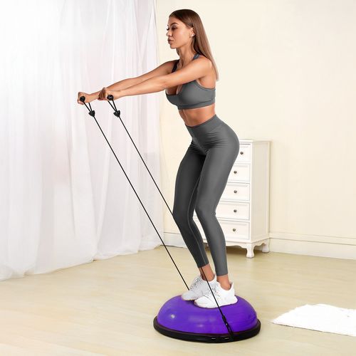 Platforma Do Balansowania Fioletowa Piłka Do Ćwiczeń Trener Równowagi na Arena.pl
