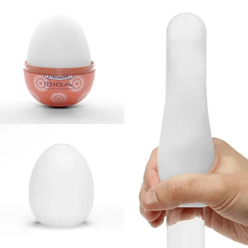 tenga egg gear ii - kompaktowa maszyna intymna o spiralnej teksturze na Arena.pl