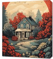 Obraz 60x70cm Idylla Rustykalna