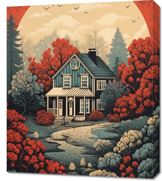 Obraz 60x70cm Idylla Rustykalna zdjęcie 1