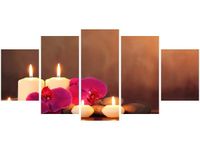 70CM 150CM OBRAZ 5 ELEM ROMANTYCZNY WIECZÓR ŚCIENNY