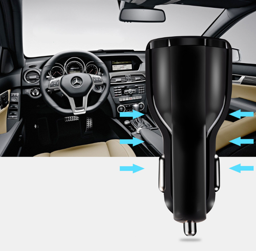 Ładowarka samochodowa USB Fast Car Charge 12-32V 38W USB i USB C na Arena.pl