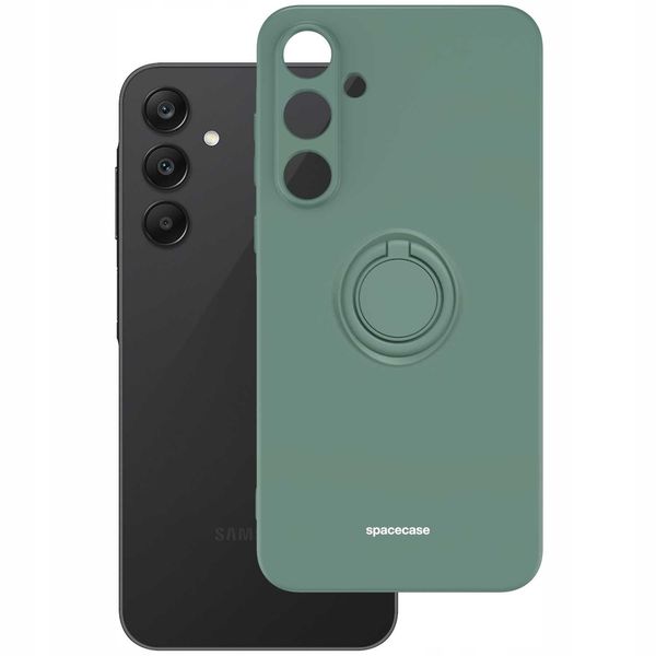 Spacecase Silicone Ring Galaxy A55 5G Dark Green zdjęcie 3