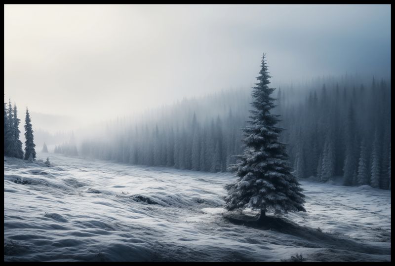 Plakat 91,5x61cm Samotna Choinka zdjęcie 2