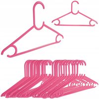 Wieszaki dziecięce dla dzieci na ubrania różowe 25 sztuk ubraniowe