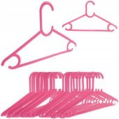 Wieszaki dziecięce dla dzieci na ubrania różowe 25 sztuk ubraniowe