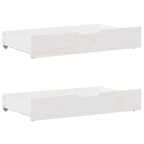 Łóżko bez materaca, białe, 200x200 cm, lite drewno sosnowe na Arena.pl