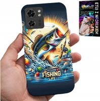 ETUI DO MOTOROLA EDGE 40 - WZORY DLA WĘDKARZA, RYBY, DORSZ, ŁOSOŚ