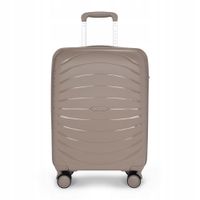 Walizka podróżna KADVA beżowa 40 l 55x40x20 cm na kółkach