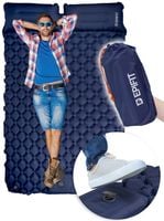 Materac Samopompujący Turystyczny Kempingowy Dwuosobowy Rest Granatowy