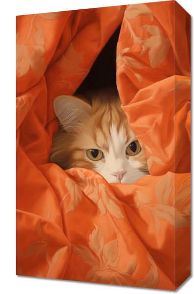 Obraz 30x50cm Ukryty Kot zdjęcie 1