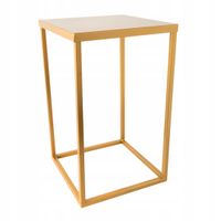 2X STOJAK KWIETNIK LOFT METALOWY ZŁOTY SOLIDNY 40 CM