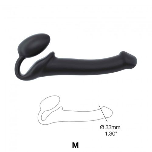 SEMI-REALISTIC BENDABLE STRAP-ON BLACK - M na Arena.pl