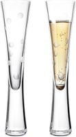 Eleganckie Kryształowe Kieliszki Do Szampana Białe 145ml, 2 Sztuki