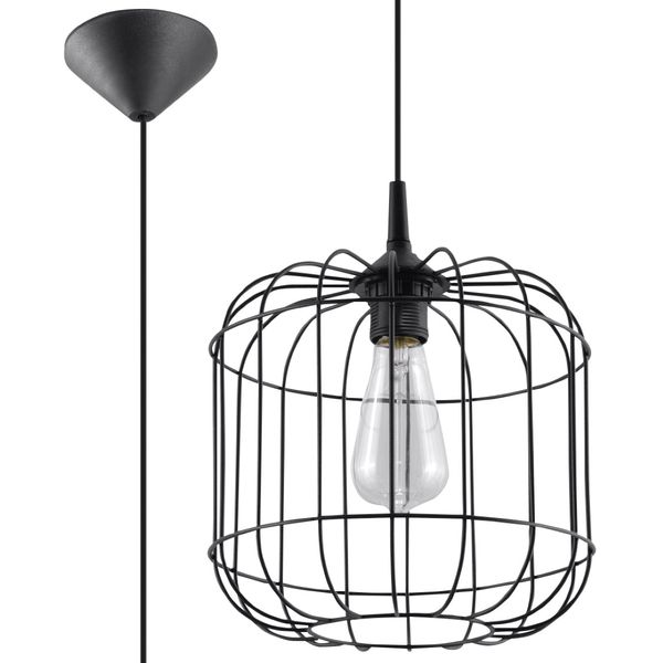 Lampa wisząca CELTA czarna zdjęcie 1