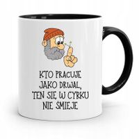 Dla Drwala Rębacza Kubek Czarny Prezent Urodziny Z Nadrukiem Ze Zdjęciem