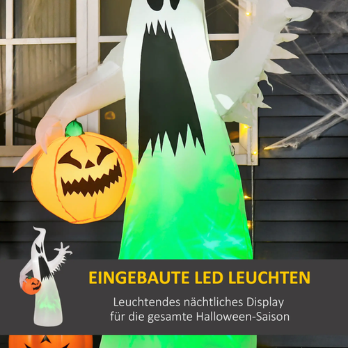 Dmuchany duch dynia halloween straszna dekoracja LED na Arena.pl