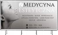 BANER REKLAMOWY 2x1 m plandeka duży wybór wzorów MEDYCYNA ESTETYCZNA