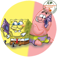 Opłatek na tort Spongebob