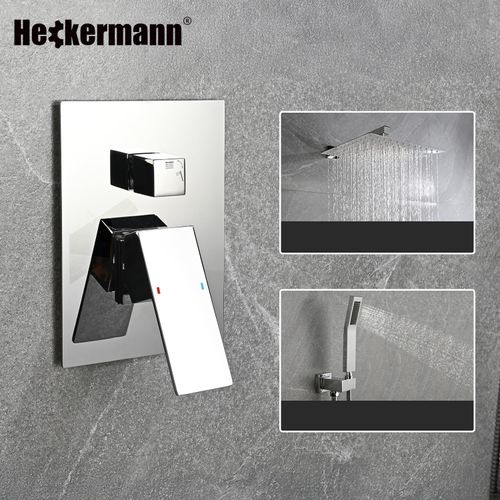 Zestaw prysznicowy podtynkowy Heckermann MS-25602 Srebrny na Arena.pl