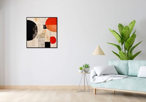 Plakat 70x70cm Abstrakcyjna Symetria na Arena.pl