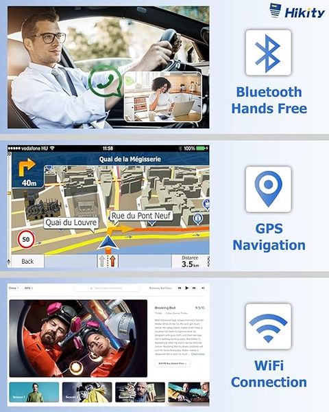 Radio samochodowe Carplay Android Auto 7-calowe DAB/DAB+ zdjęcie 5