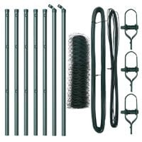 Ogrodzenie z słupkami Zielony 0.6 x 10 m Stal pokryta PCV