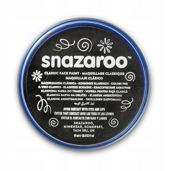 FARBA DO MALOWANIA TWARZY CZARNA 18ml SNAZAROO zdjęcie 1