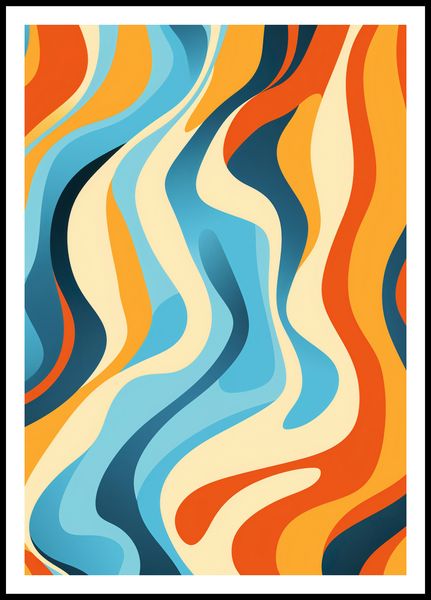 Plakat 68x98cm Tańczące Fale zdjęcie 3