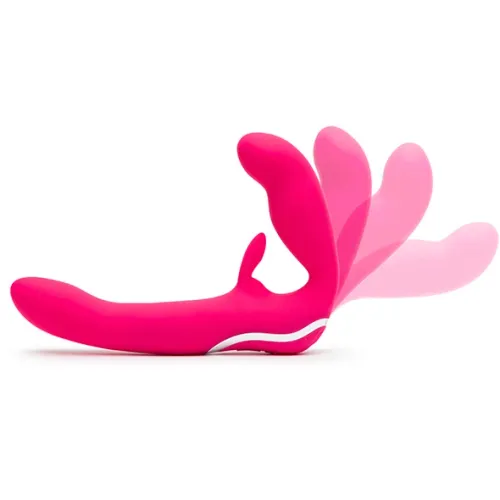 wibrator strap-on - happy rabbit strapless strap-on pink na Arena.pl