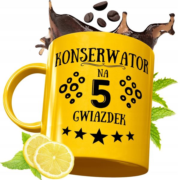 Złoty Kubek Premium Dla Konserwatora Prezent Z Nadrukiem Ze Zdjęciem zdjęcie 1