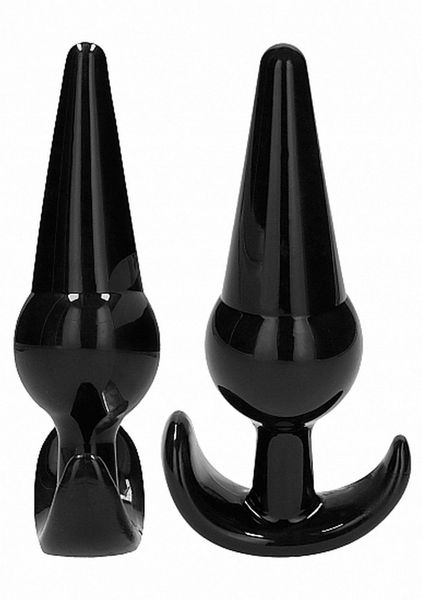 No. 80 - 4-Piece Butt Plug Set - Black zdjęcie 15