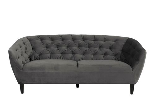 Sofa 3osobowa Ria Velvet dark grey na Arena.pl