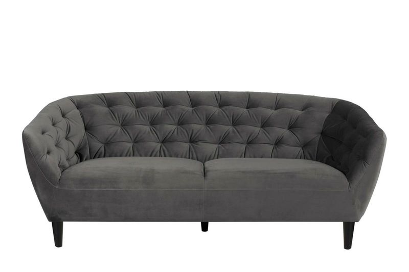 Sofa 3osobowa Ria Velvet dark grey zdjęcie 4