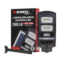 lampa led uliczna solarna 100w 10ah 6000k 2000lm + uchwyt - e+29-4311sll