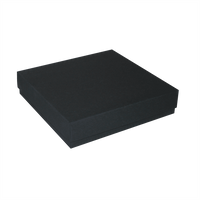 Opakowanie 180x180x40mm - czarne, karton ozdobny