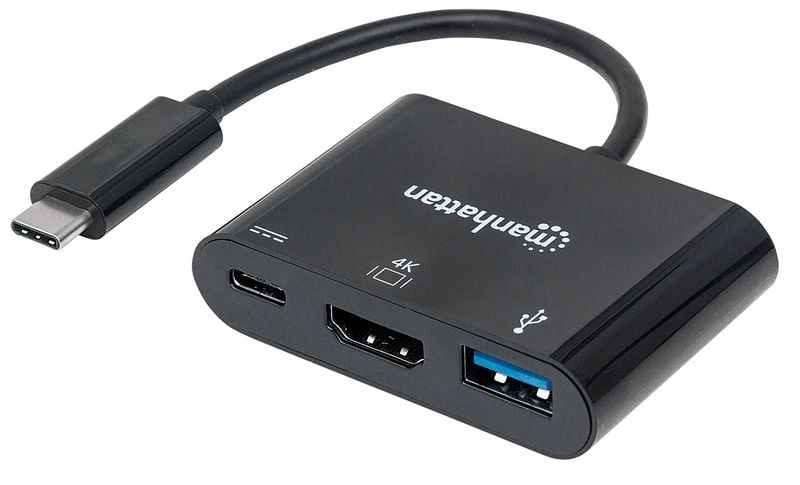 MANHATTAN MULTIPORT ADAPTER USB-C 3.1 NA HDMI/USB-A/USB-C 152037 zdjęcie 1
