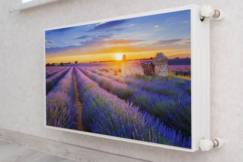 MATA Magnetyczna Na Kaloryfer Pole LAWENDY Zachód Słońca 90cm x 60cm na Arena.pl