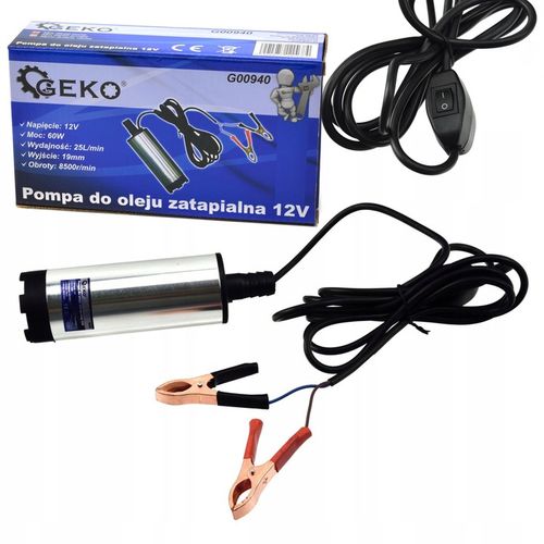 POMPKA POMPA CPN PALIWA OLEJU ROPY WODY 12V 52MM na Arena.pl