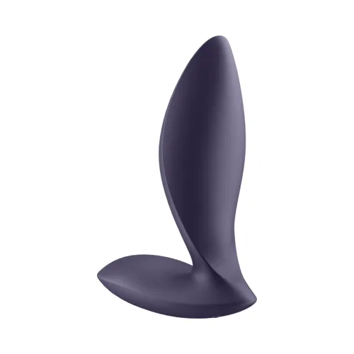 satisfyer plug power - silikonowy model wibrujący z bluetooth, czarny na Arena.pl