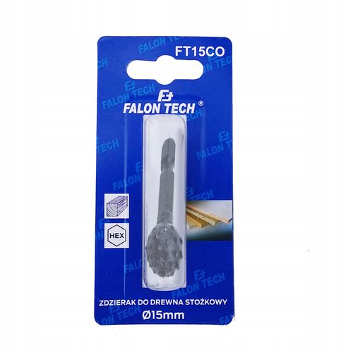Zdzierak kulisty frez tarnik do drewna 15 mm HEX Falon-Tech na Arena.pl