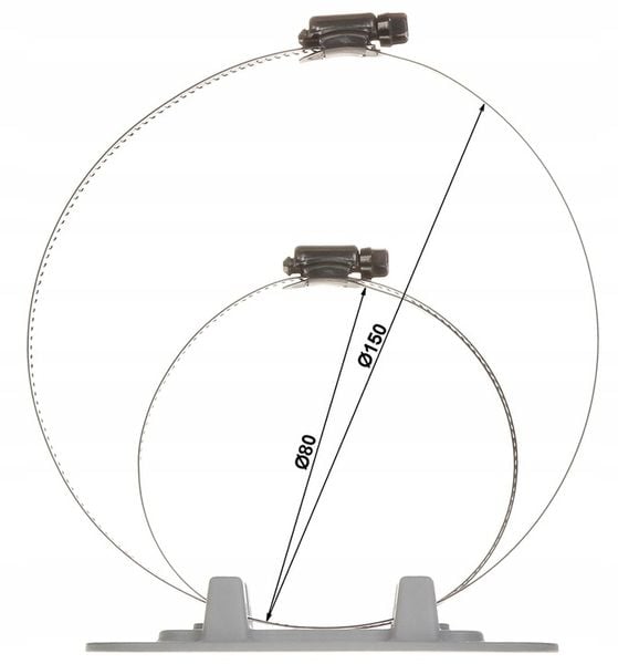 Uchwyt na słup adapter Dahua PFA152-E do kamer zdjęcie 6