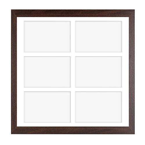 Ramka na 6 zdjęć Hekla 40x40x6 MDF galeria brązowy 1szt. na Arena.pl