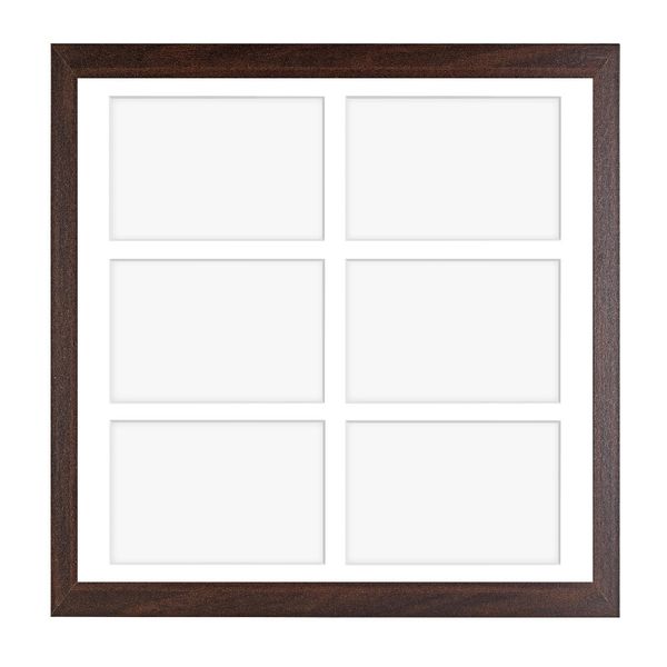Ramka na 6 zdjęć Hekla 40x40x6 MDF galeria brązowy 1szt. zdjęcie 2